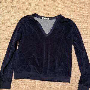 AMO Women's Navy V-Neck Sweater
